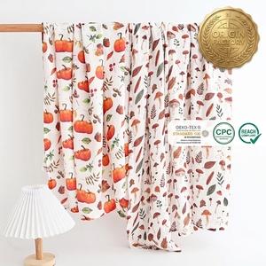 Manta Envolvente de Bambú y Algodón de 2 Capas, Tejida, 90x90cm, con Diseño de Dibujos Animados, Personalizable con Logotipo, Pantone, Marca Privada, Venta al Por Mayor (OEM/ODM) - Product Image 1