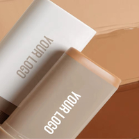 Vente flash, fond de teint en stick personnalisé avec logo, cosmétique végétalien, teinte pour la peau du visage, meilleur fond de teint couvrant, imperméable et mat
