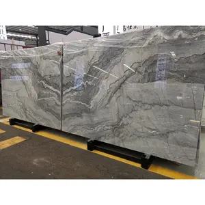 SHIHUI Wholesales Cheap Price China Marble Bruce Grey Marble Slabs For Dining And Coffee Table