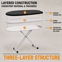 Planche à repasser en métal sur mesure, pliable et réglable en hauteur, pour marques de fourniture hôtelière et commerciale