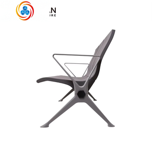 Banc d'attente d'aéroport en aluminium avec 3 sièges en PU pour salle d'attente - Product Image 4