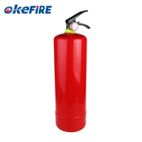 Extincteur Okefire Red Fire en acier inoxydable, cylindre de 0,9 à 9,0 kg, classe B, portable, avec certification CE