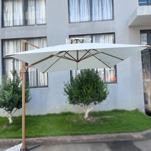 Sombrilla Grande <span class=keywords><strong>Roma</strong></span> Uplion, Sombrilla Doble para Jardín y Patio, Poste Lateral de Aluminio con Manivela, Base Cruzada, Protección UV e Impermeable - Product Image 4