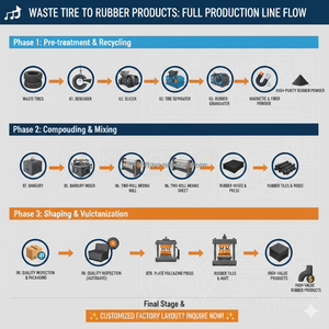 Sistema de Reciclaje de Neumáticos Usados con Ahorro de Energía y Motor para Línea de Producción de Productos de Caucho Industrial - Product Image 2