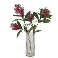 Tiges de verdure artificielles au toucher réaliste, branche de baies de Skimmia pour la décoration de mariage, de fête à domicile, de table, plante de haute qualité