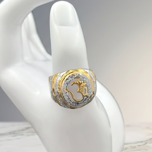 Premium Men Gold Plated <b>Finger</b> <b>Ring</b> Copper and Brass Material Classic Design Fashion Jewelry Stylish Accessory for Wedding - Product Image 3