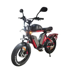 Dual Motor Bafang Brand 2000W Triple Battery 70Ah52V Aluminum Frame Fat Tire Long Range Off Road Fast Dual Motor Electric Bike