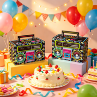 Boîte de rangement créative rétro de haute qualité, fournie par l'usine, pour radio cassette stéréo, idéale pour les fêtes, les bonbons et l'emballage cadeau.