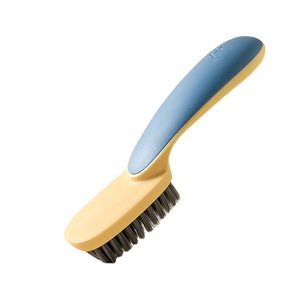 Zenidoo Small Handheld Eco-Friendly Silicone Shoe Cleaning <b>Brush</b> Plastic Handle Nylon Bristles Lightweight Home Use Laundry - Product Image 1