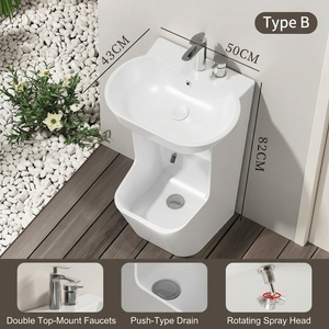 Nuovo Design Lavabo <span class=keywords><strong>da</strong></span> Pavimento per Wudu Musulmano, Lavabo per Lavaggio Piedi, Lavabo per <span class=keywords><strong>Bagno</strong></span> - Product Image 6