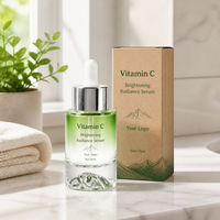 Serum Pencerah Vitamin C 30ml Botol Pipet Esens Wajah Logo Kustom Perawatan Kulit Wanita Perawatan Wajah