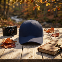 Gorra de Béisbol de Algodón de 5 Paneles con Logotipo Personalizado, Ajustable, Lisa, Promocional, para Venta al Por Mayor