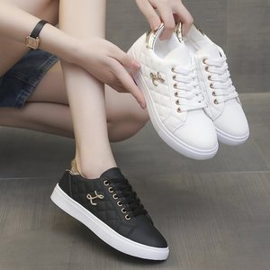 Nuove <span class=keywords><strong>Scarpe</strong></span> Sportive Bianche con Lacci Stile Coreano Estate 2025 per Donne, Sneakers Basse Casual per Corsa, Autunno Primavera Inverno - Product Image 1