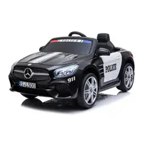 メルセデスベンツは12ボルトで乗る子供のためのライドカー警察の車で認可された子供の車に乗る