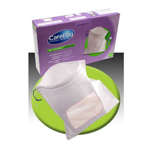 Wegwerpbaar draagbaar misselijkheidszakje met ritssluiting en diepdruk voor op reis - Product Image 5