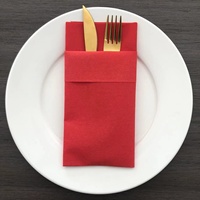 Serviettes de table jetables douces imprimées à 8 plis avec logo personnalisé pour restaurants et hôtels