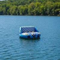 Bouée gonflable de ski nautique en PVC robuste pour usage commercial, équipement de jeu aquatique pour lac et mer