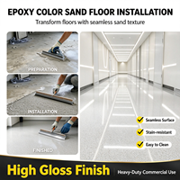 Revêtement Décoratif Lisse et Sans Joint en Sable de Quartz Coloré Époxy, Peinture pour Béton Intérieur/Extérieur