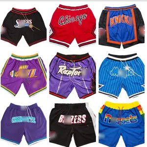 Hot Selling Usa Basketball 30 Teams Shorts Embroidered Pocket Basketball Shorts