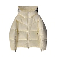 Blouson court d'hiver pour femme Boying - Capuche coupe-vent respirante, imprimé logo moelleux, doudoune chaude ODM / OEM