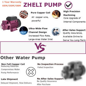 Bomba de Agua ZHELI QB60 para Riego Agrícola, Doméstico y Familiar, Bomba de Agua Periférica con Motor Eléctrico de 0.5hp, Personalizada y Fundida - Product Image 5
