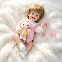 Poupée reborn de 55 cm, jouet, cadeau pour filles, poupée réaliste, figurine en résine.