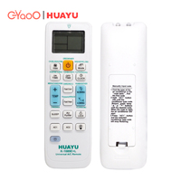 Control Remoto Universal para Aire Acondicionado HUAYU K-1089E+L Blanco, Compatible con Todas las Principales Marcas
