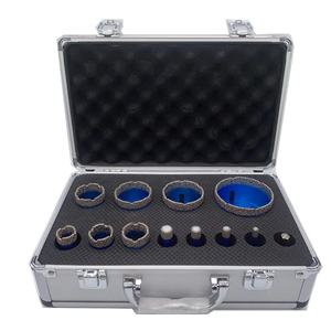 لقمة مثقاب ماسية لحام HCP بالتفريغ، رأس مثقاب ماسية لنشر الثقب في بلاط السيراميك والحجر الرخامي والبورسلين، صندوق ألومنيوم 12x - Product Image 1