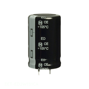 Distributeur agréé EET-ED2W151CA Condensateur en aluminium 150µF 20% 450V SNAP TH à montage traversant 150 µF - Product Image 1