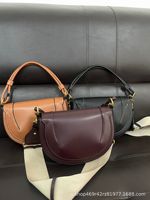 Sac bandoulière Z Home en PU de luxe léger pour femme, capacité 2L, nouvelle collection printemps 2026, coutures contrastées, trois bandes