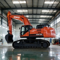 Excavator Crawler SDNICE 50 Ton, Bucket 2.4m³, Mesin Isuzu 300kW, Hidrolik Kawasaki, Harga Pabrik untuk Pertambangan, Tambang Batu, Konstruksi