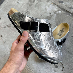 Sabots à enfiler en daim marron style allemand 2026, bout fermé, semelle épaisse en liège, soutien de la voûte plantaire, plats, respirants, légers, pour hommes et femmes - Product Image 5