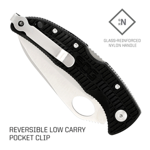 Coltello pieghevole <span class=keywords><strong>SOG</strong></span> SOGzilla SP02-CP - Lama parzialmente seghettata satinata e lucida da 3,25 pollici in 8Cr13MoV, manico GRN, chiusura a blocco - Product Image 5