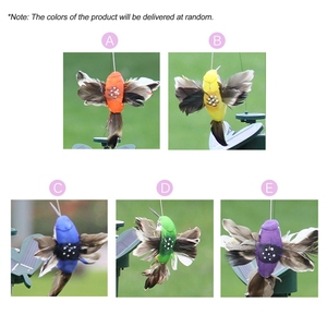 A68 Colibrí Solar Vibrante con Movimiento de Vuelo para Decoración de Jardín y Patio - Product Image 3