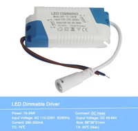 Alimentation LED Dimmable Haute Qualité 3W 5W 7W 8-10W 15W 15-24W avec Prise DC, Adaptateur Transformateur pour Downlight LED