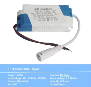 Fuente de Alimentación de Alta Calidad con Atenuación de Luz, 3W 5W 7W 8-10W 15W 15-24W, Enchufe CC, Adaptador de Controlador <span class=keywords><strong>LED</strong></span>, <span class=keywords><strong>Transformador</strong></span> para <span class=keywords><strong>Downlight</strong></span> <span class=keywords><strong>LED</strong></span> - Product Image 4