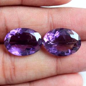 Amatista calibrada corte ovalado piedra preciosa cabujón hacer joyería anillo/pendiente mayorista precio por quilate natural buena calidad - Product Image 1
