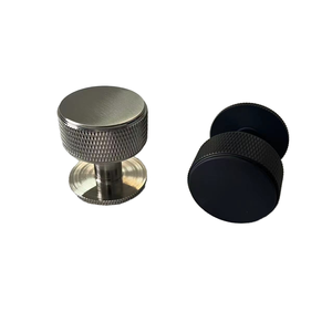 Knurled Round Cabinet Handle <strong>Knob</strong> for Bathroom Dresser Cabinet Drawer <strong>Pull</strong> <strong>Knob</strong> with Brush Brass Gold Color - Product Image 4