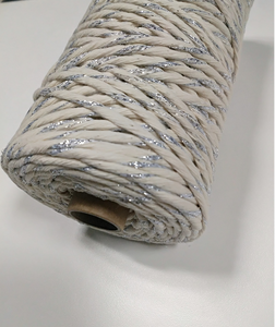 Decorazioni per la <span class=keywords><strong>casa</strong></span> 3MM 125 m rotolo misto colore <span class=keywords><strong>naturale</strong></span> e argento cotone corda di macramè - Product Image 3