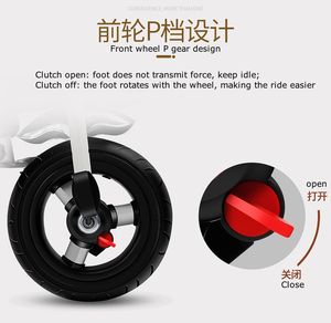 Cochecito multiusos de fábrica <span class=keywords><strong>para</strong></span> niños de 1 a 6 años, carrito de tres ruedas <span class=keywords><strong>para</strong></span> niños con bicicleta grande giratoria plegable de 3 ruedas <span class=keywords><strong>para</strong></span> niños - Product Image 5