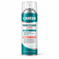 Nettoyant Moussant Sans Eau CAREER, Spray Détachant Sans Rinçage pour Tissus, Tapis et Surfaces en Cuir