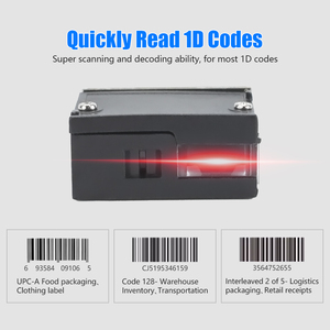 Módulo de Escáner de Código de Barras de Montaje Fijo Integrado con Sensor <span class=keywords><strong>CCD</strong></span> 1D, Precio de Fábrica, Dos Años de Garantía, Motor de Escaneo con Certificación CE, FCC y ROHS - Product Image 2