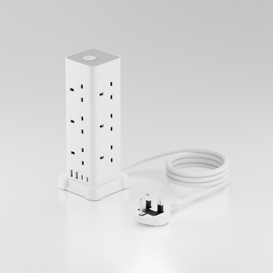 Nouvelle tendance, multiprise, prise britannique, rallonge multiprise à 8 prises avec USB C pour usage résidentiel - Product Image 4