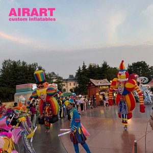 Marioneta de payaso de circo inflable para parque de atracciones para fiesta de desfile, marioneta de hombre inflable de actividad escénica - Product Image 5