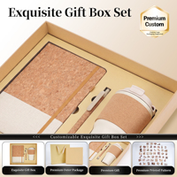 Coffret Cadeau d'Entreprise Écologique Personnalisé avec Logo, Stylo Bille et Tasse à Café – Souvenir Promotionnel d'Affaires