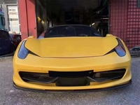 Kit de carrosserie en fibre de carbone V-Style de haute qualité pour Ferrari 458 Modification lèvre avant et lèvre inférieure de pare-chocs avant