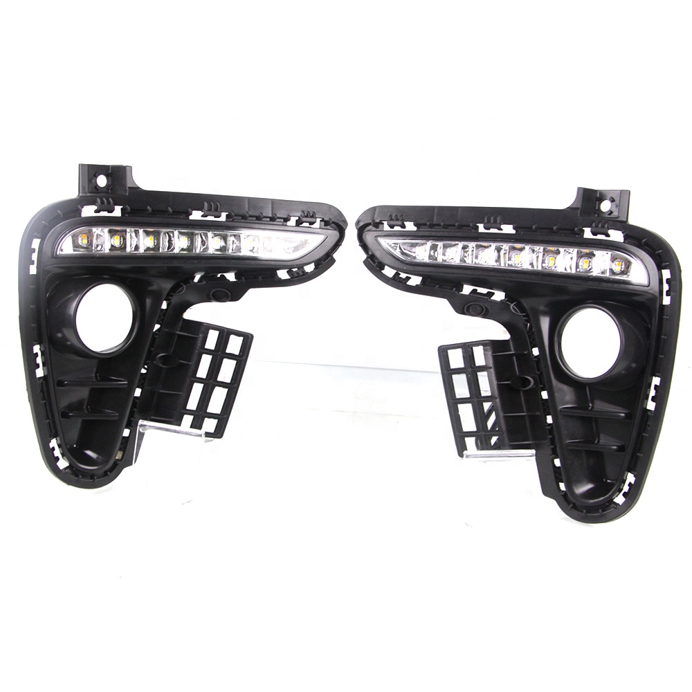 Комплект из 2 предметов, желтый поворота сигнала стиль реле водонепроницаемый дневные ходовые огни 12В дневные ходовые огни дневного света для Kia Rio K2 2017 2018