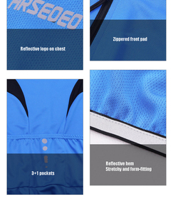 Personnalisé 100% Polyester Maille Respirant Sublimation Maillot De Cyclisme À Manches Courtes Full Zip Splicing Curved Hem Hommes Maillot De Cyclisme - Product Image 5