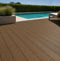 Planche de terrasse en WPC pour extérieur, composite bois-plastique co-extrudé, antidérapant, imperméable, pour terrasse de villa