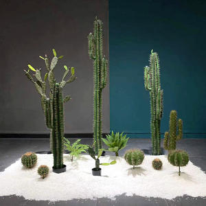 Grand Cactus Artificiel en Plastique pour Plante en Pot <span class=keywords><strong>Colonne</strong></span> de Décoration d'Intérieur de Style Nordique 50cm Écologique pour Vitrine de Bureau à Domicile - Product Image 3